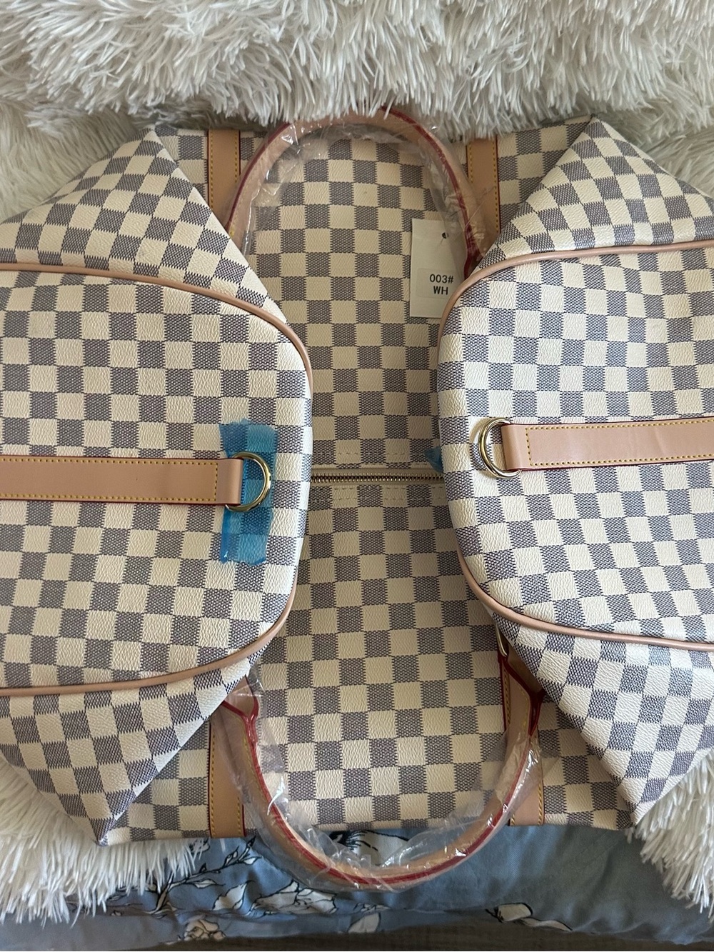 Checkered Weekender Bag in Beige and Pink
WALMART - Picture 7 of 7